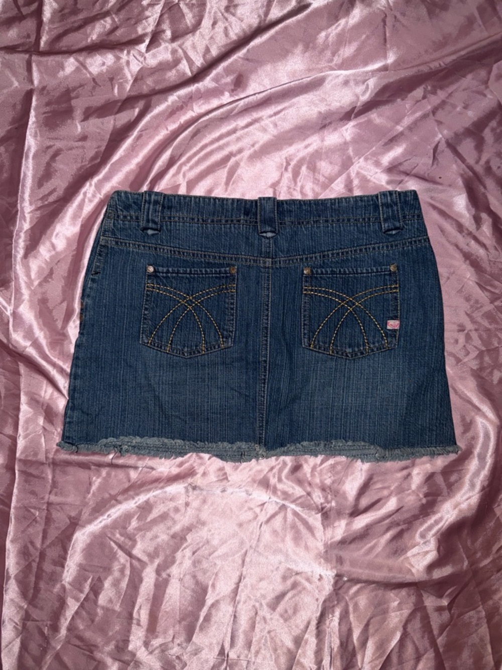 Y2K Roxy Denim Mini Skirt - Picture 2 of 2